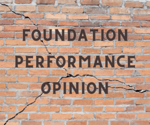 Foundation Performance Opinion, home inspector school texas