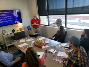 Stacy teaching, Home Inspector Training in Texas