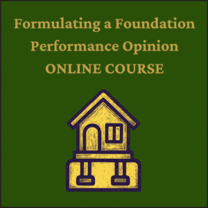 Formulating a Foundation Performance Opinion - TREC #02358-INSC